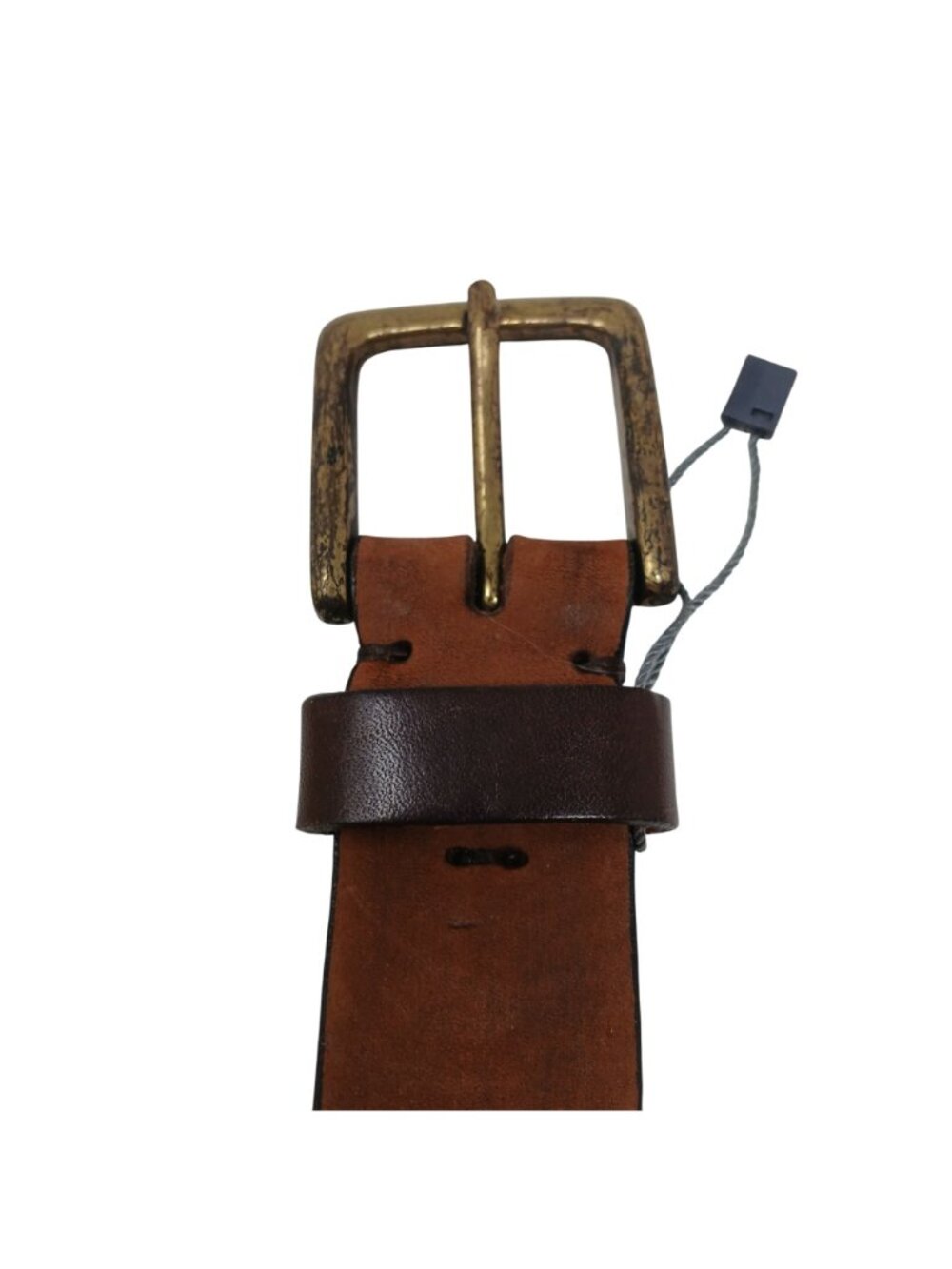 Gaucho Brown Leather Belt 100 cm 38-40 Embroidered Western Tribal w/Buckle #D35G - Picture 3 of 9